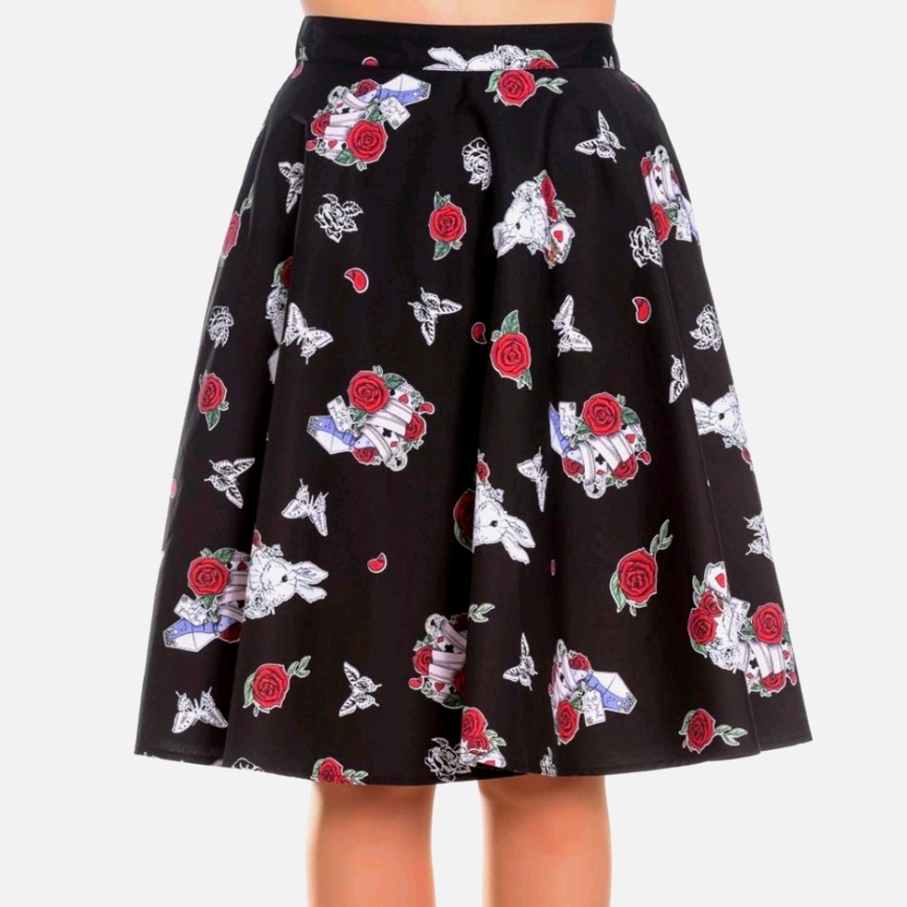 Hell Bunny Alice in Wonderland Skirt